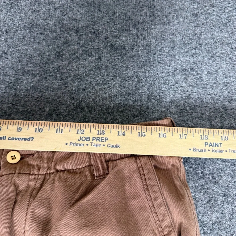 Tommy Bahama Mens Chino Short Size 33 Brown Cotton Flat Front Casual Resort Golf